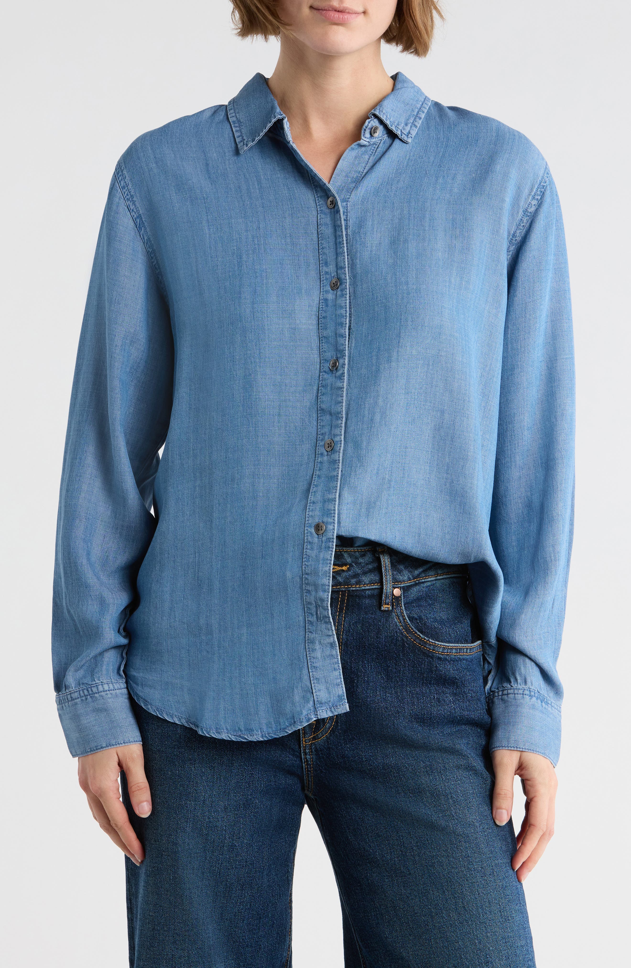 Splendid Chambray Button-Up Shirt