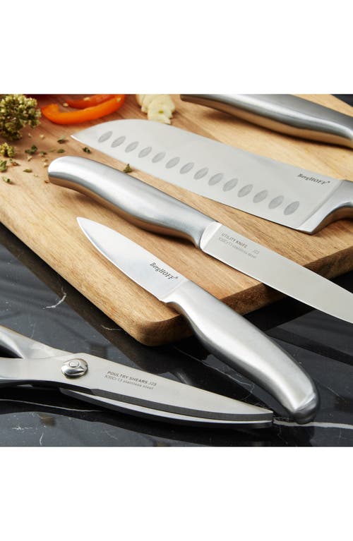 Berghoff Dina Frame 8-piece Knife Block Set In Black/silver