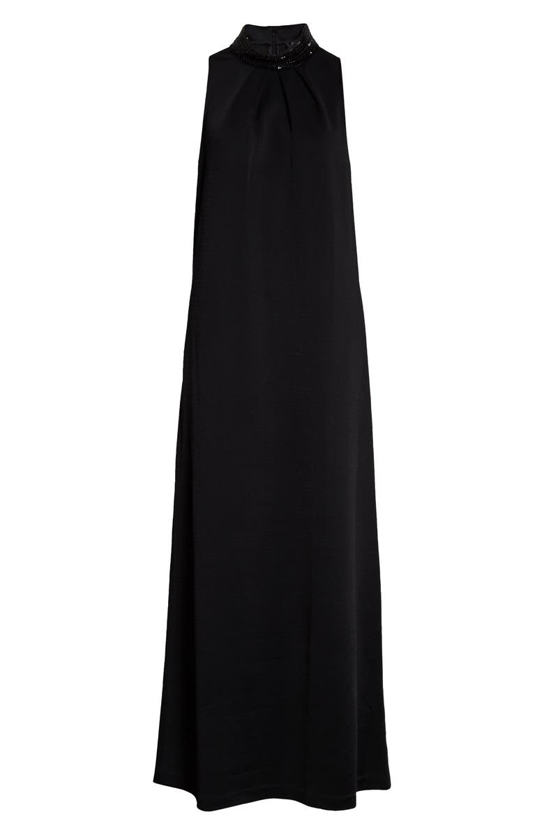 St. John Evening Embellished Liquid Milano Knit Gown, Alternate, color, 
