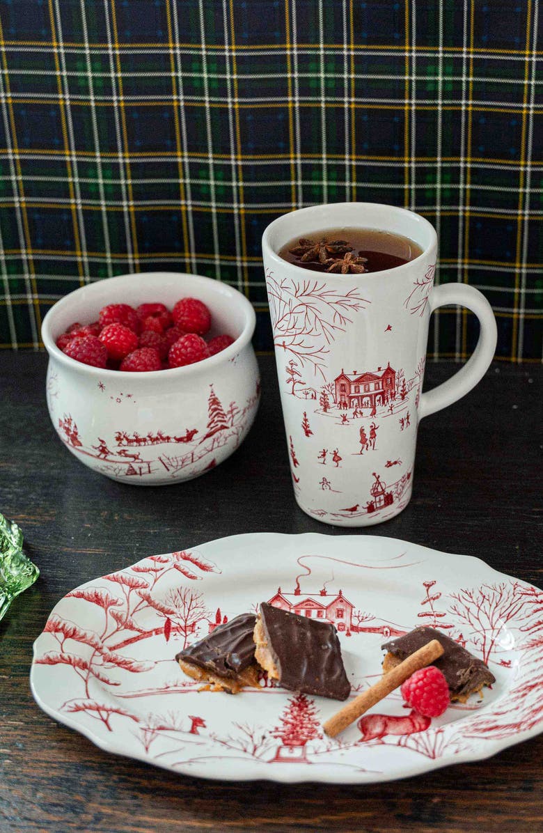 Juliska Country Estate Winter Frolic Lidded Travel Mug, Alternate, color, 