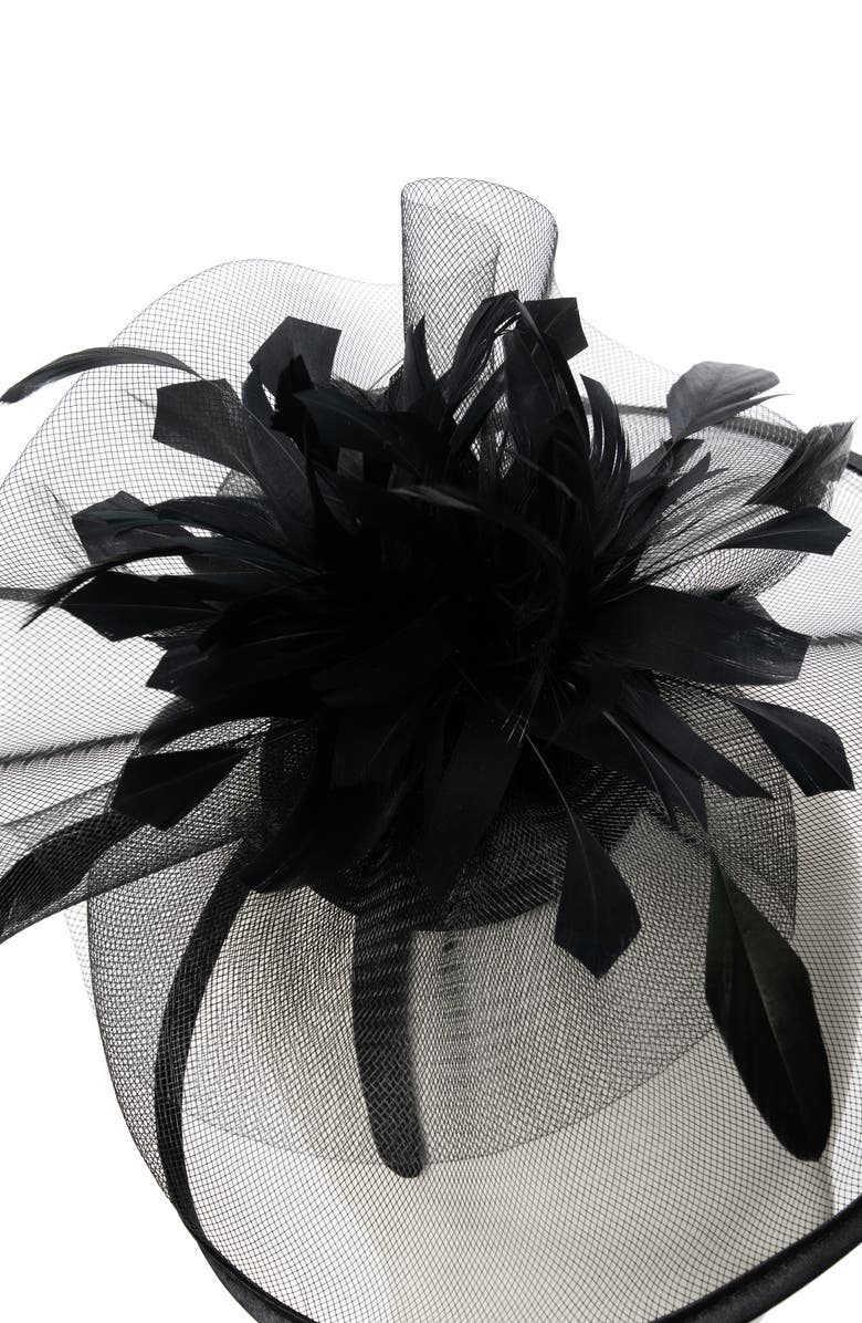 Collection XIIX Net & Feather Fascinator, Alternate, color, 