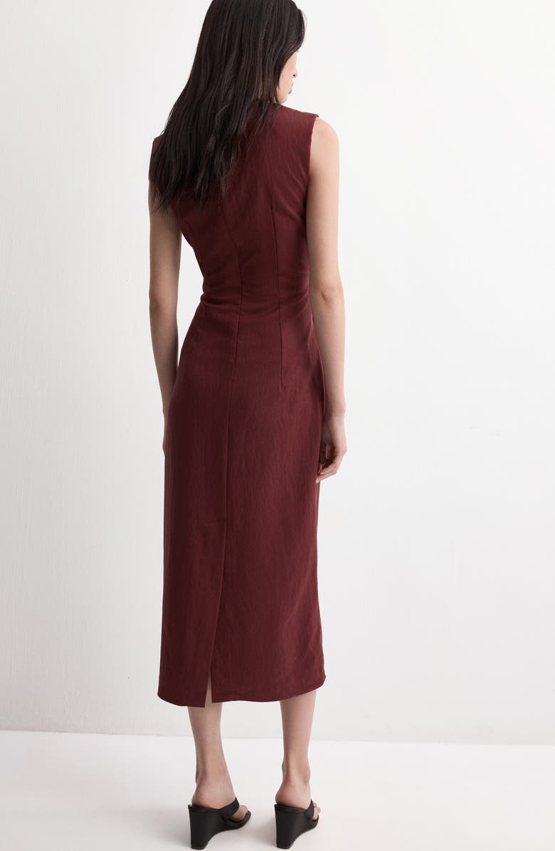 MANGO Sleeveless Sash Midi Dress, Alternate, color,