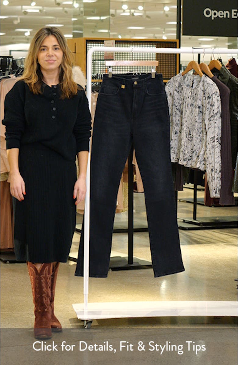 The Valentina Super High Waist Mini Bootcut Jeans, sales video thumbnail