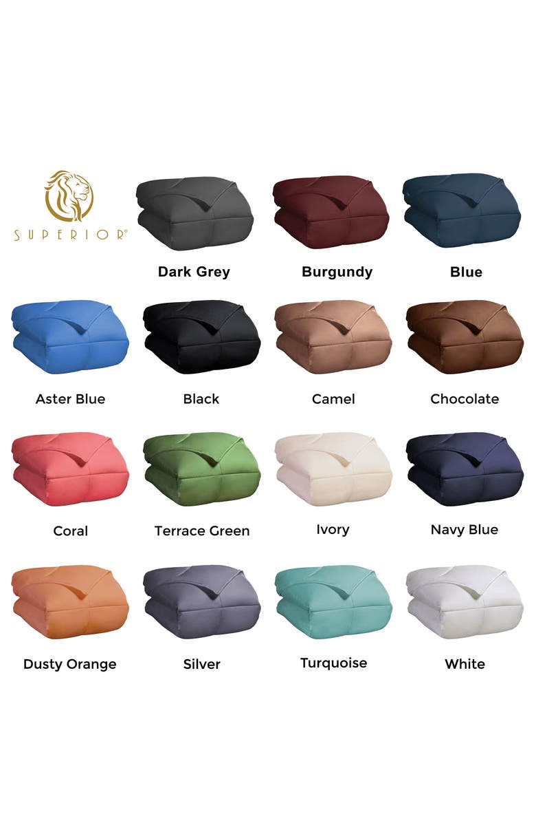 Superior Classic All-Season Reversible Down Alternative Comforter, Alternate, color, Coral