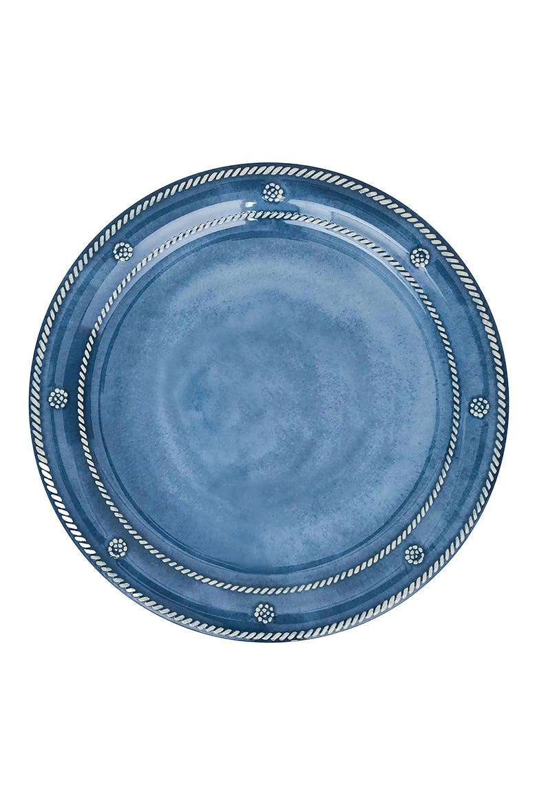 Berry & Thread Set of 4 Melamine Dinner Plates, Alternate, color, OCEAN