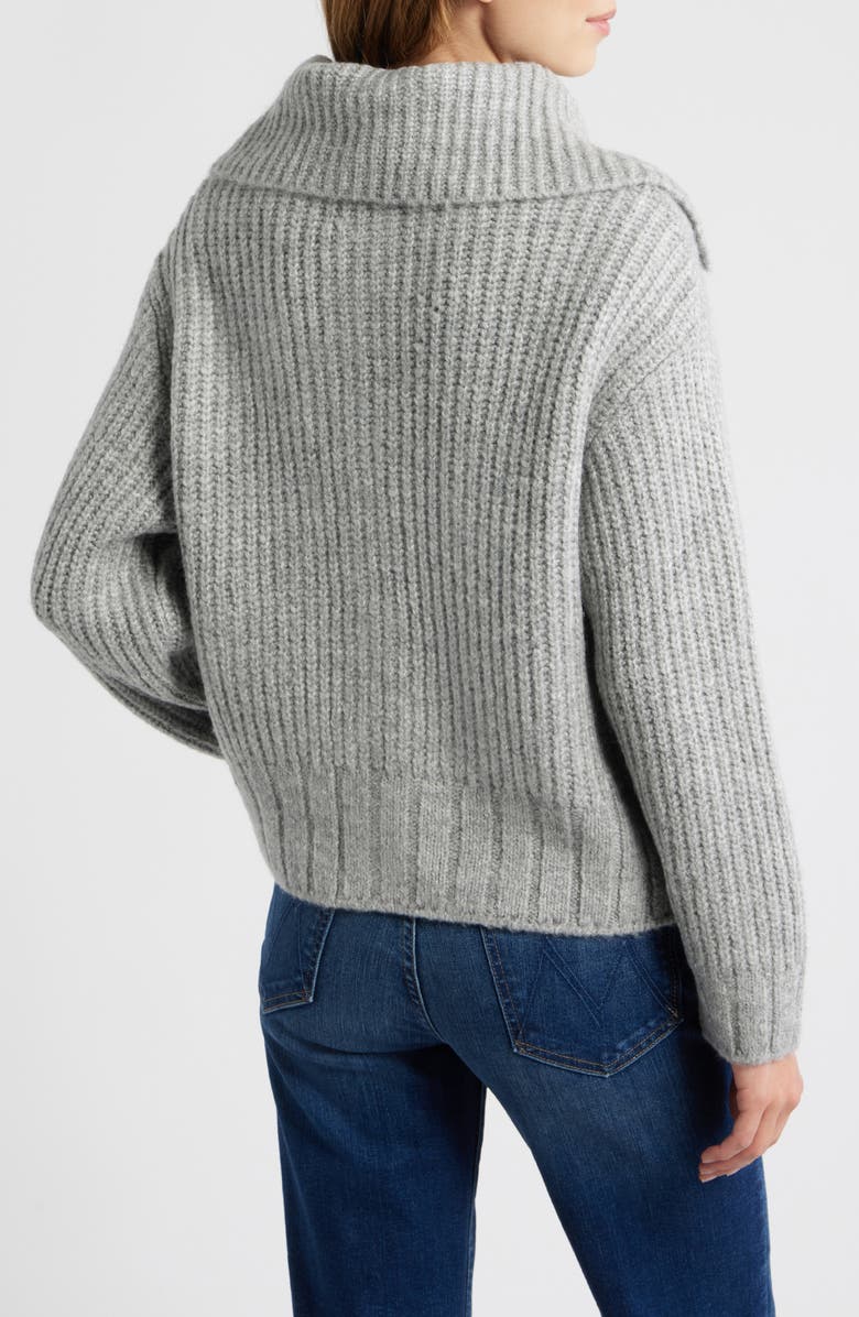 MANGO Esti Sailor Collar Cardigan, Alternate, color, Grey