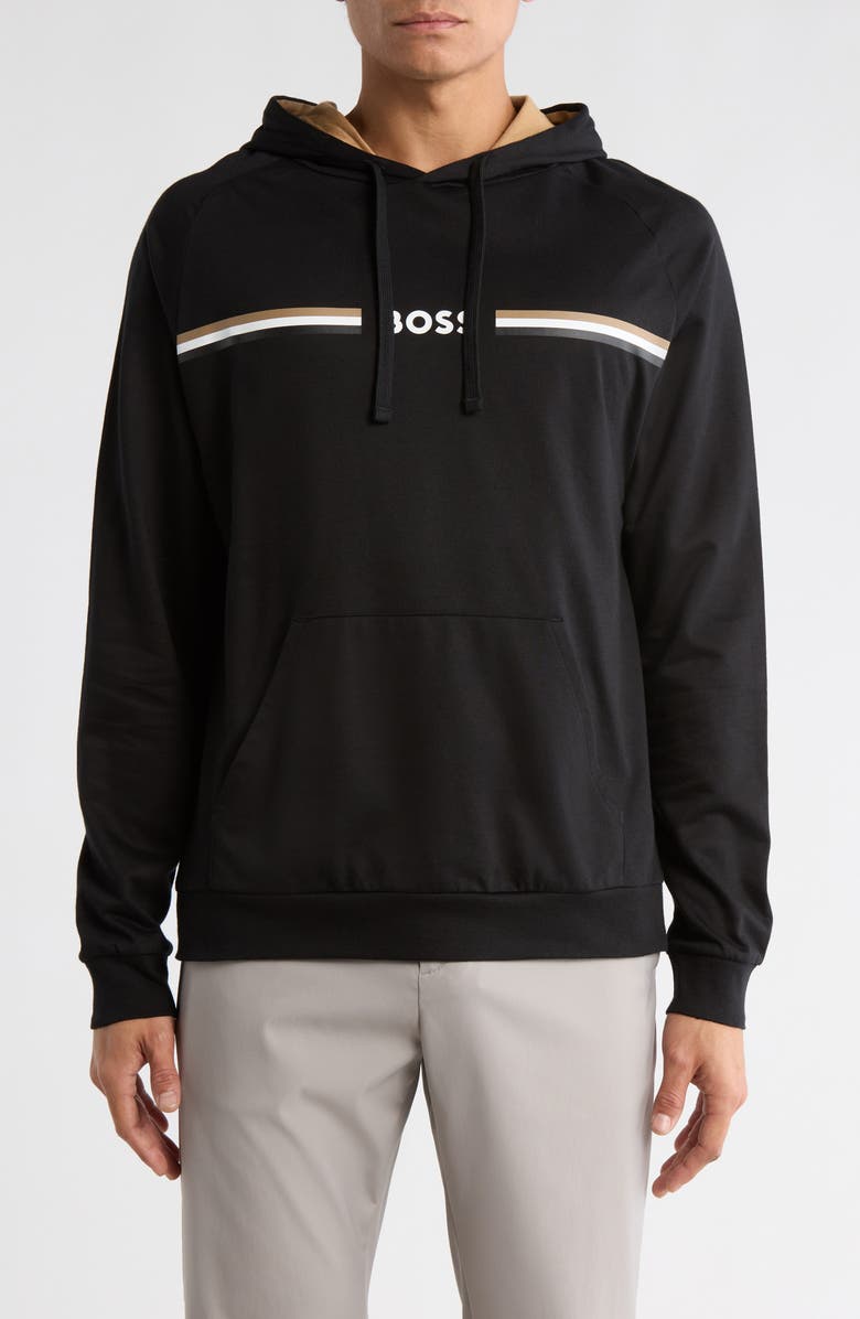 BOSS Authentic Hoodie, Main, color, Black