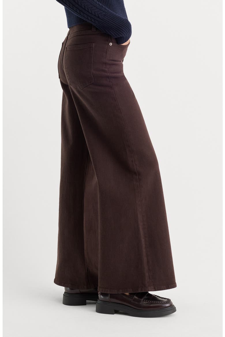 Good Waist High Waist Wide Leg Palazzo Jeans, Alternate, color, ESPRESSO