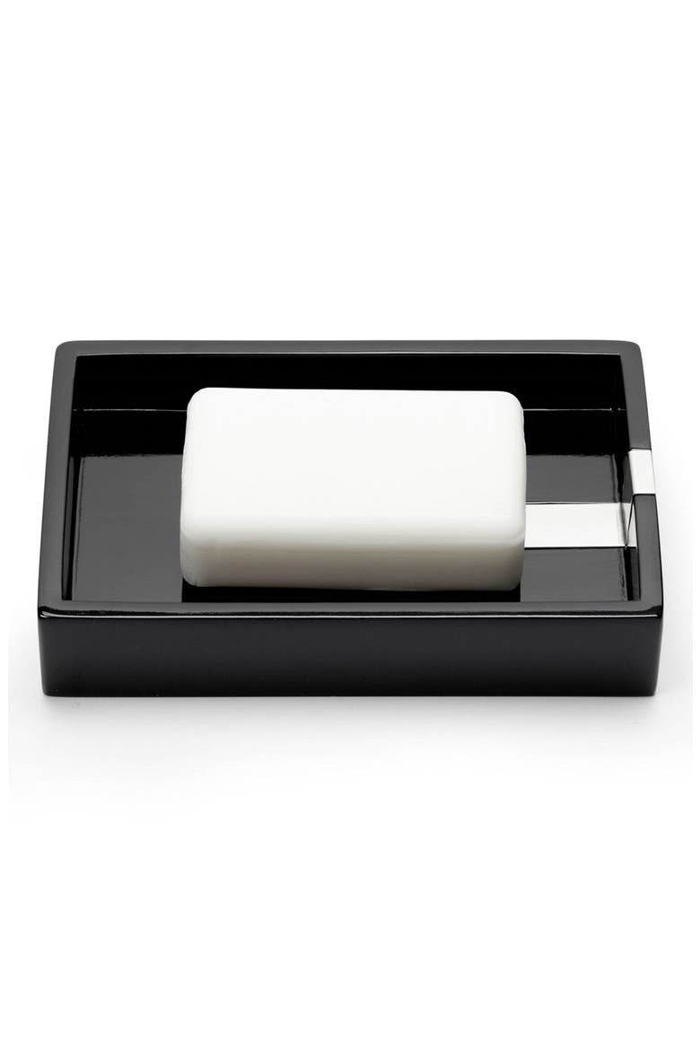 Houston Street Soap Dish, Alternate, color, BLACK