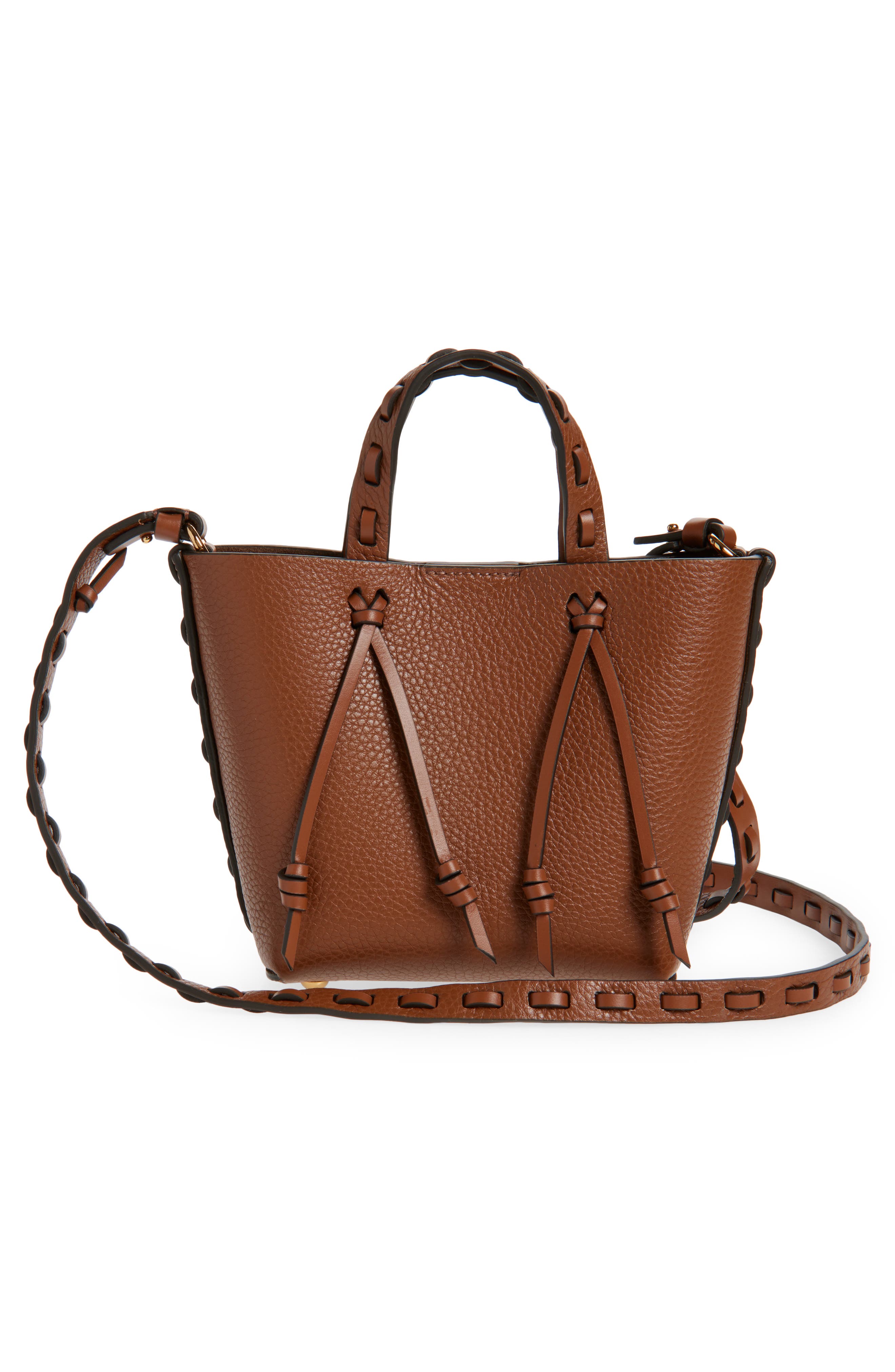 Etro Shopping Essential Leather Tote, Alternate, color, M1384 Burnt