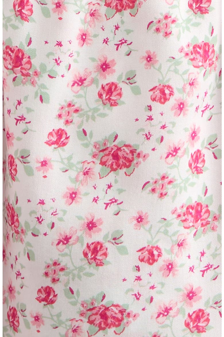 Kids' Ditsy Floral Ruffle Sleeve Top, Alternate, color, IVORY- PINK WILD GARDEN