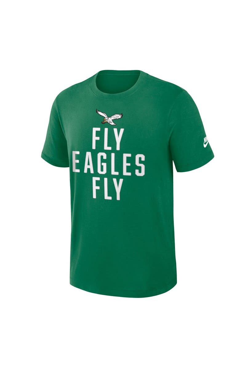 Nike Men's Nike Kelly Green Philadelphia Eagles Direct Handoff Rewind Slub Performance T-Shirt, Alternate, color, 