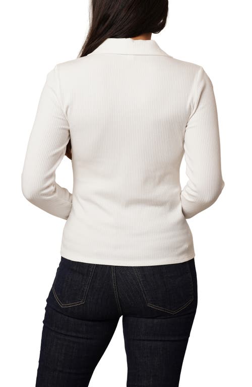 Cyrus Grommet Trim Rib Top In Multi