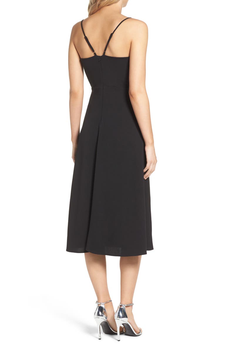 Midi Dress, Alternate, color, BLACK