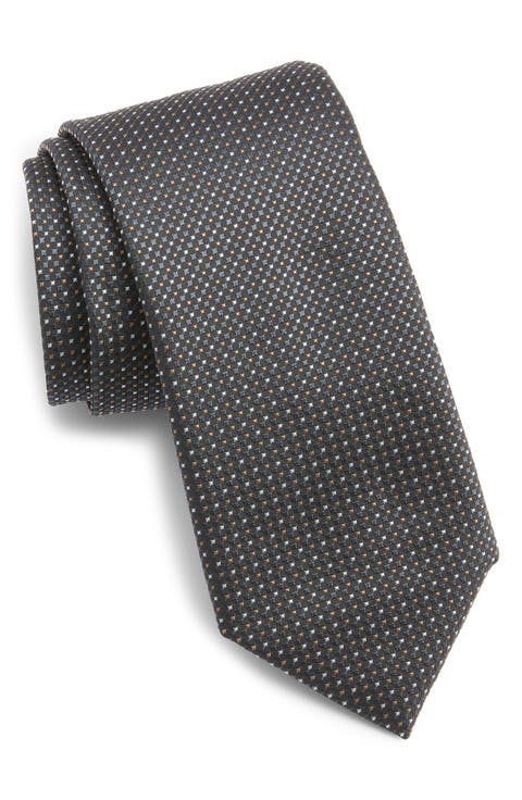 Silk Blend Jacquard Tie