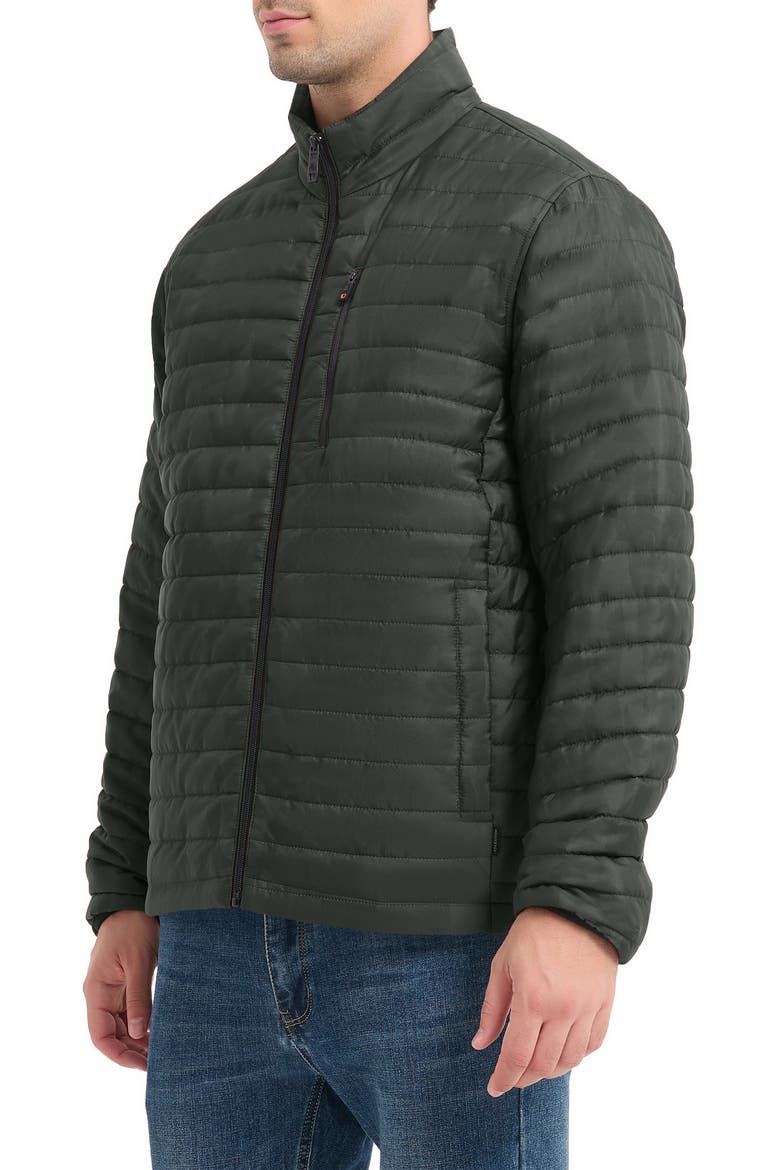 Rail Water Resistant Quilted Jacket, Alternate, color, LODEN