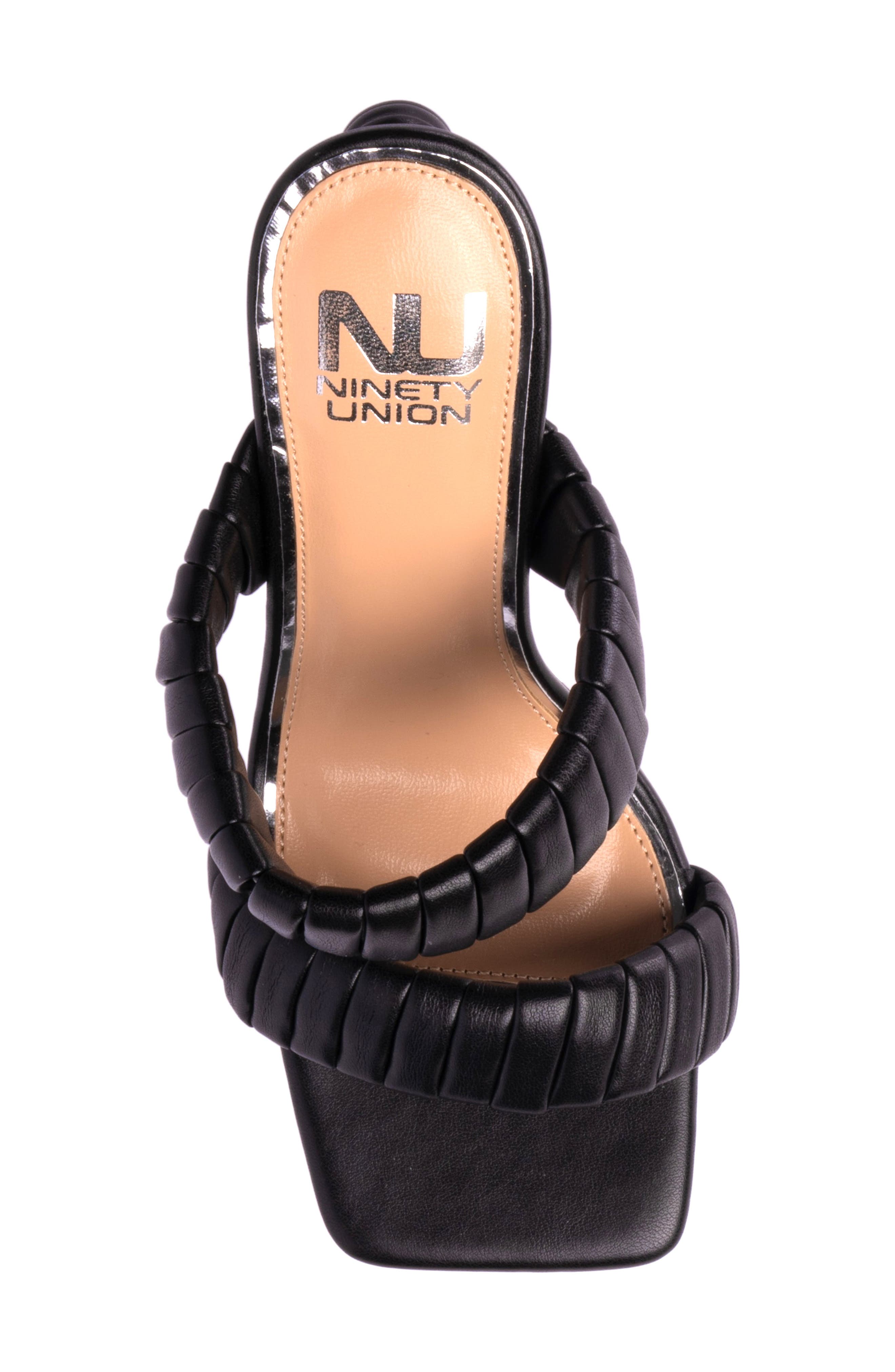 NINETY UNION Ash Heeled Sandal, Alternate, color, Black