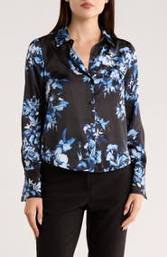 1.STATE Floral Button-Up Shirt