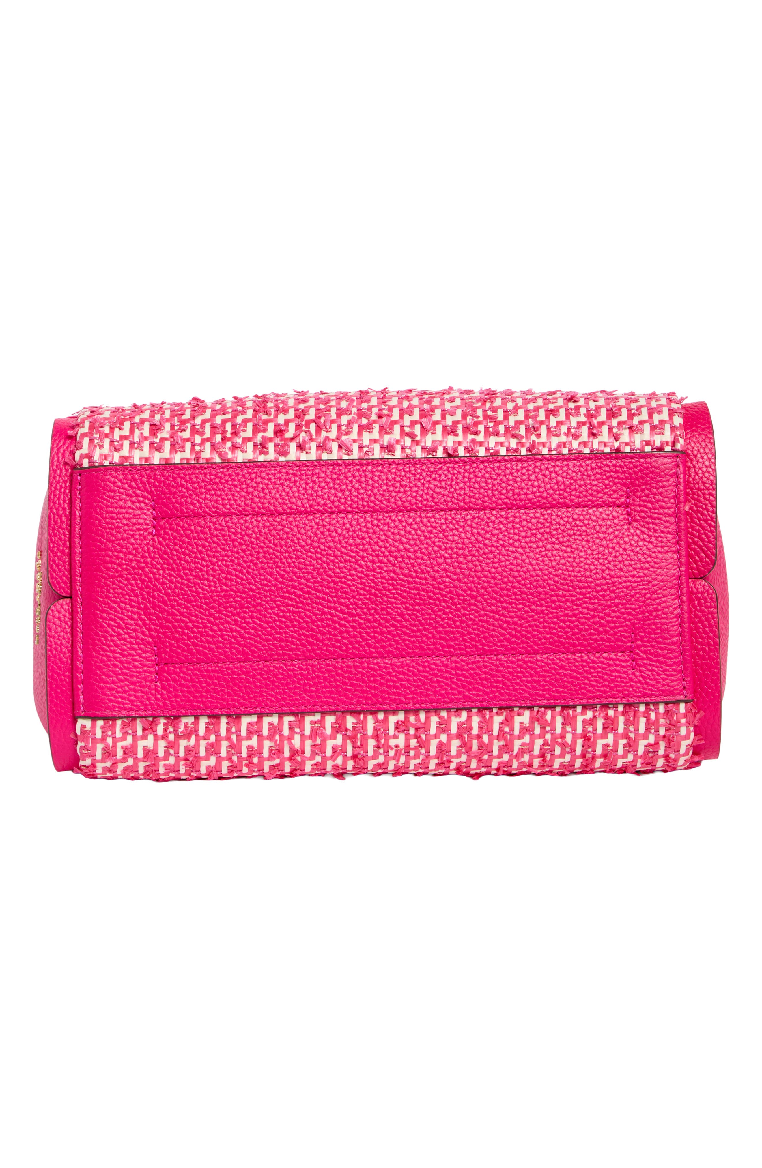 medium knot crossbody tote, Alternate, color, WILD RASPBERRY MULTI