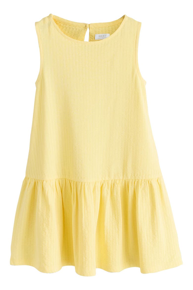 Kids' Sleeveless Cotton Jersey Drop Waist Sundress, Main, color, YELLOW