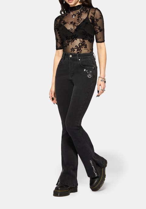 Reina Celestial Denim Kick Flare Jean
