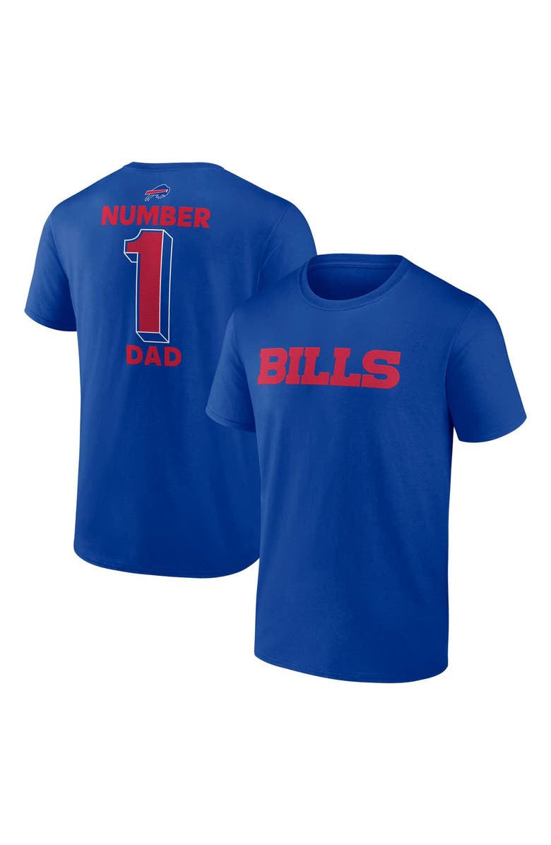 Logo Athletic Men's Logo Athletic Royal Buffalo Bills #1 Dad Jersey T-Shirt, Main, color, Royal