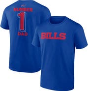 Logo Athletic Men's Logo Athletic Royal Buffalo Bills #1 Dad Jersey T-Shirt