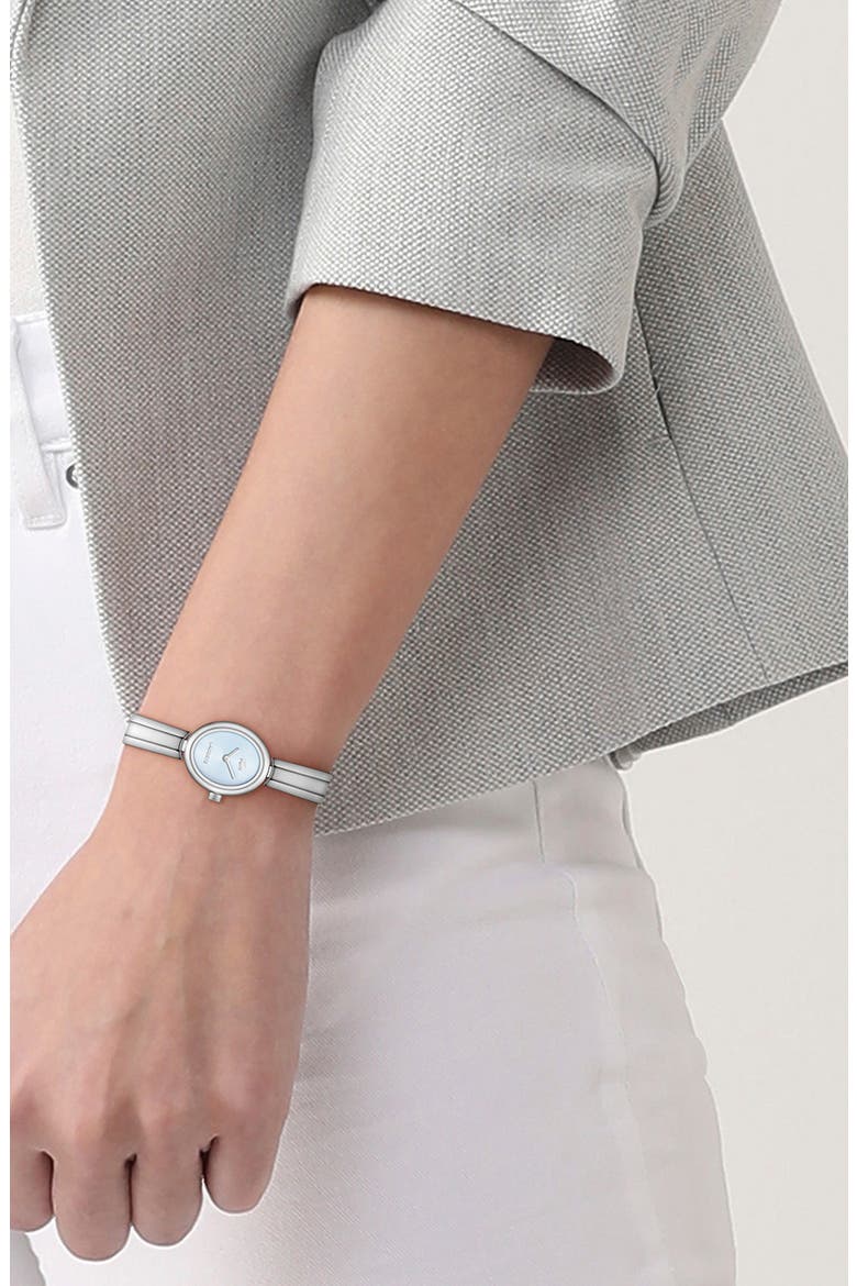 Suzanne Oval Bracelet Watch, 18.5mm x 25mm, Alternate, color, BLUE