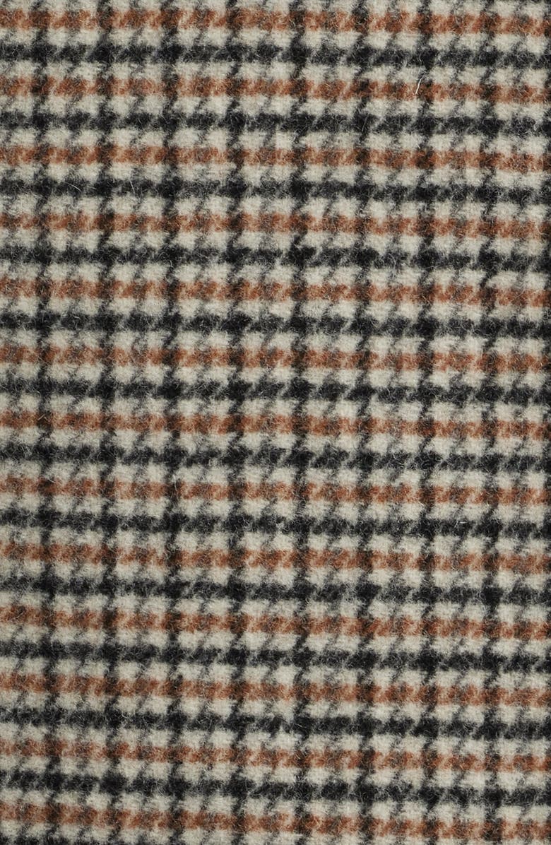 Brooks Brothers Houndstooth Check Double Face Wool Blend Jacket, Alternate, color, Multi Guncheck
