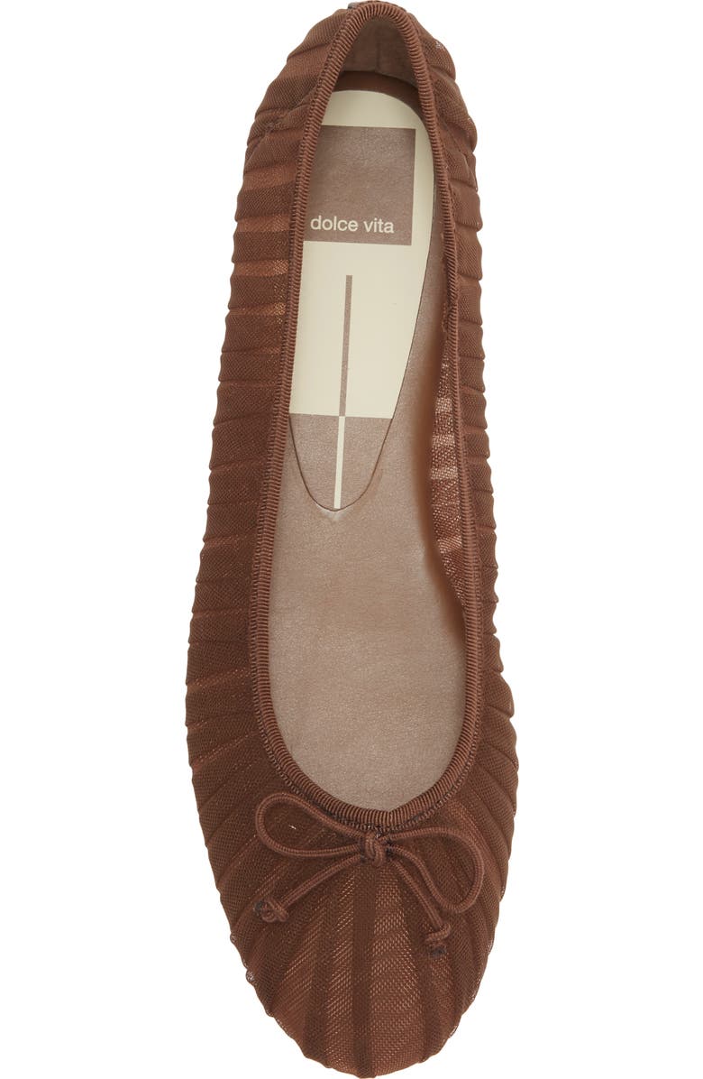 Dolce Vita Cianna Ballet Flat, Alternate, color, Dark Brown Tulle