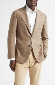 Thom Sweeney Unstructured Single Breasted Plaid Cashmere Sport Coat