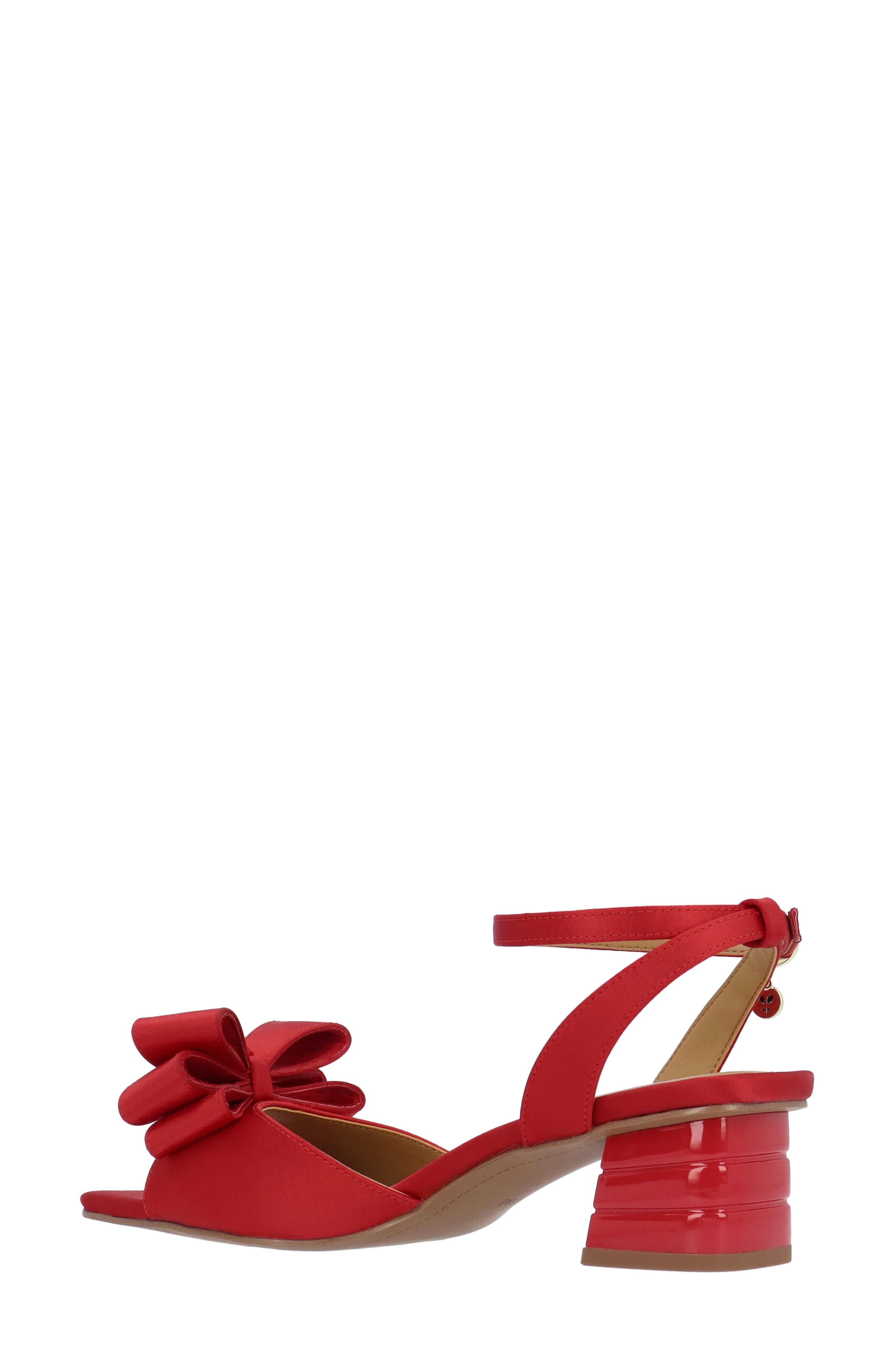 Novela Ankle Strap Sandal, Alternate, color, RED