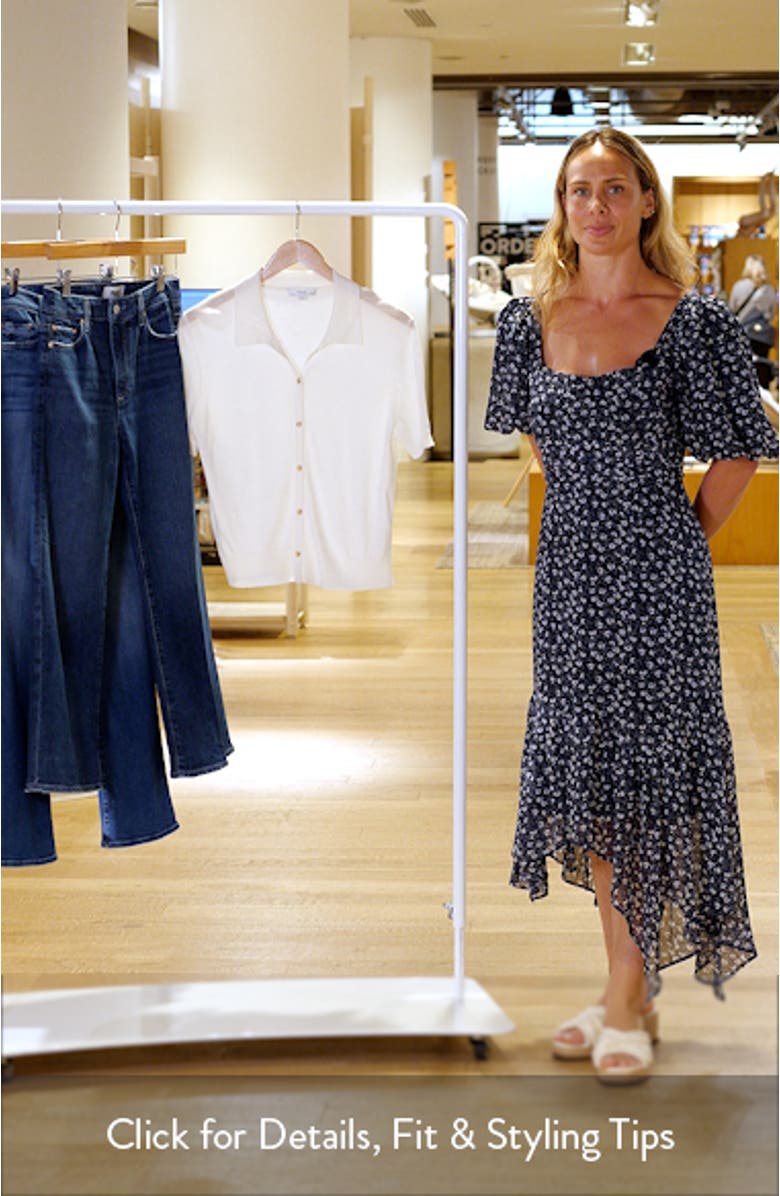 Short Sleeve Button-Up Sweater, sales video thumbnail