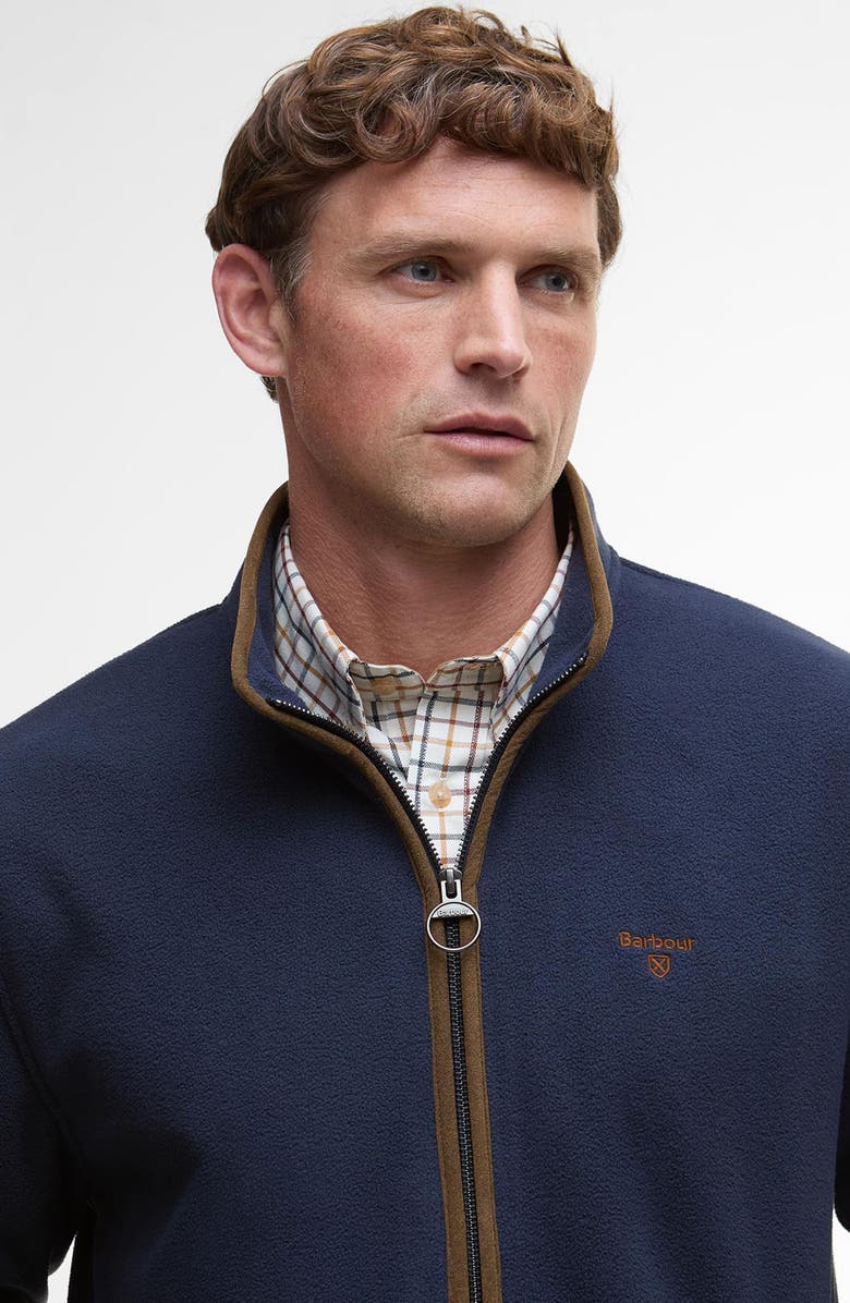 Barbour Harwood Fleece Jacket, Alternate, color, Navy