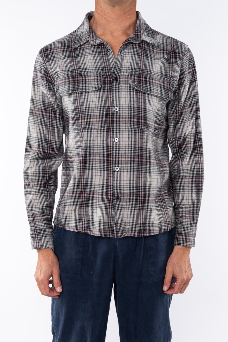 Gender Inclusive Summer Softy Plaid Shirt, Alternate, color, Black / Red