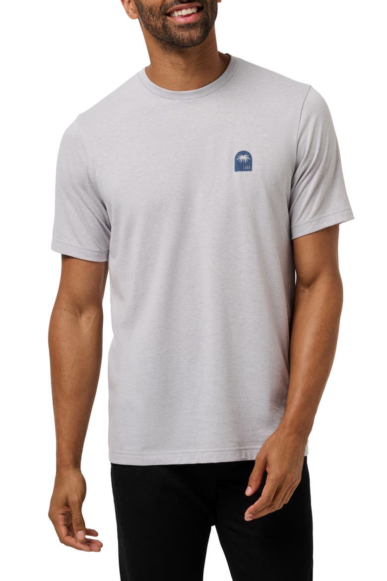 Top Places Logo T-Shirt, Main, color, HEATHER LIGHT GREY