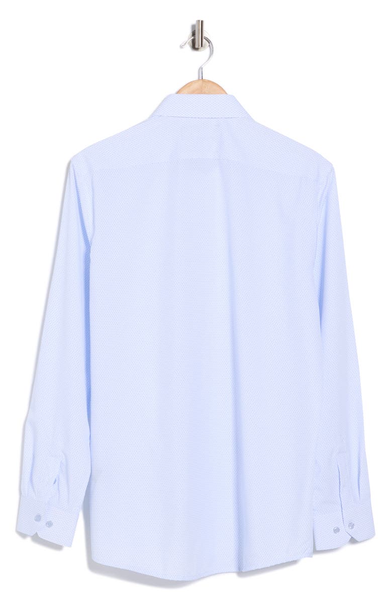 DYLAN PARK Slim Fit Perfect Stretch Long Sleeve Button Down Shirt, Alternate, color, White