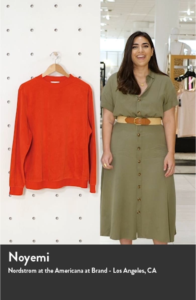 Silky Velour Mock Neck Top, sales video thumbnail