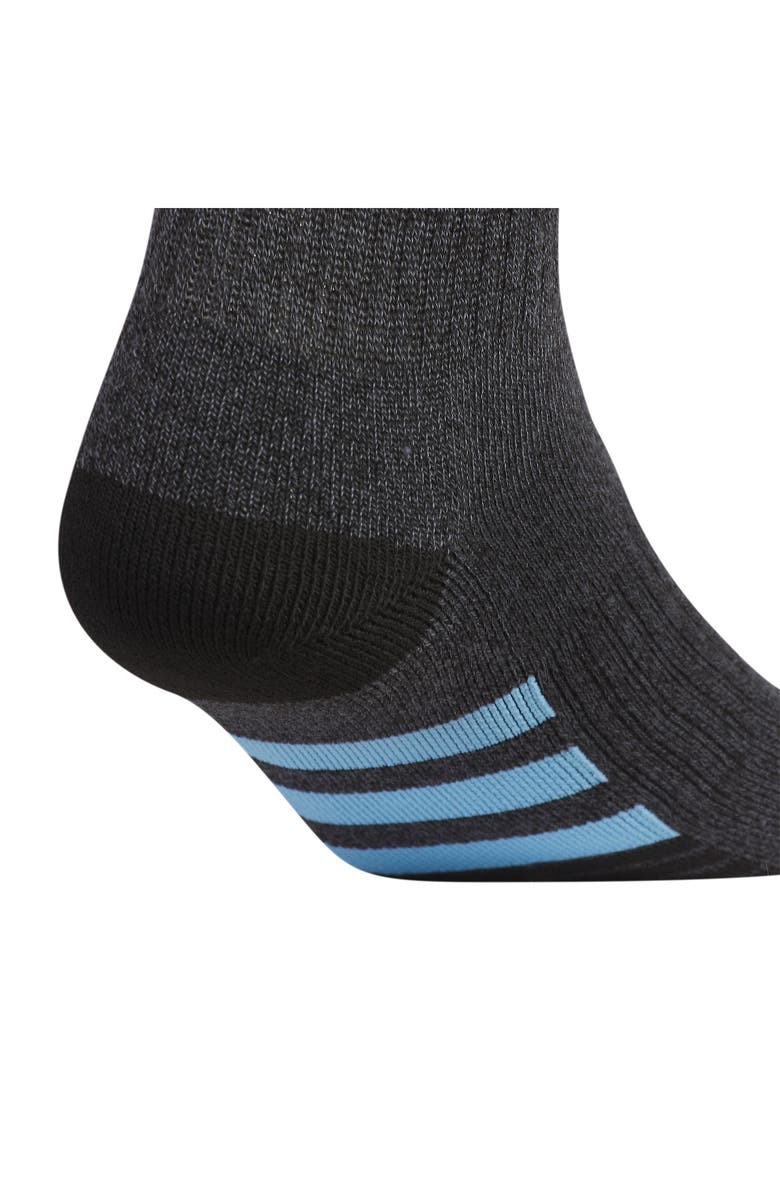 adidas 3-Pack Athletic Cushioned Quarter Socks, Alternate, color,