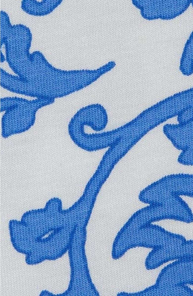 The Cat's Pajamas Pima Knit Short Set Floral, Alternate, color, Chrysantheme