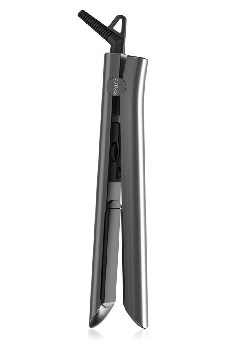 CORTEX BEAUTY 1-Inch Solid Ceramic Flat Iron, Alternate, color, Dark Gray