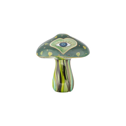Loving Earth - Evil Eye Heart Mushroom Statue