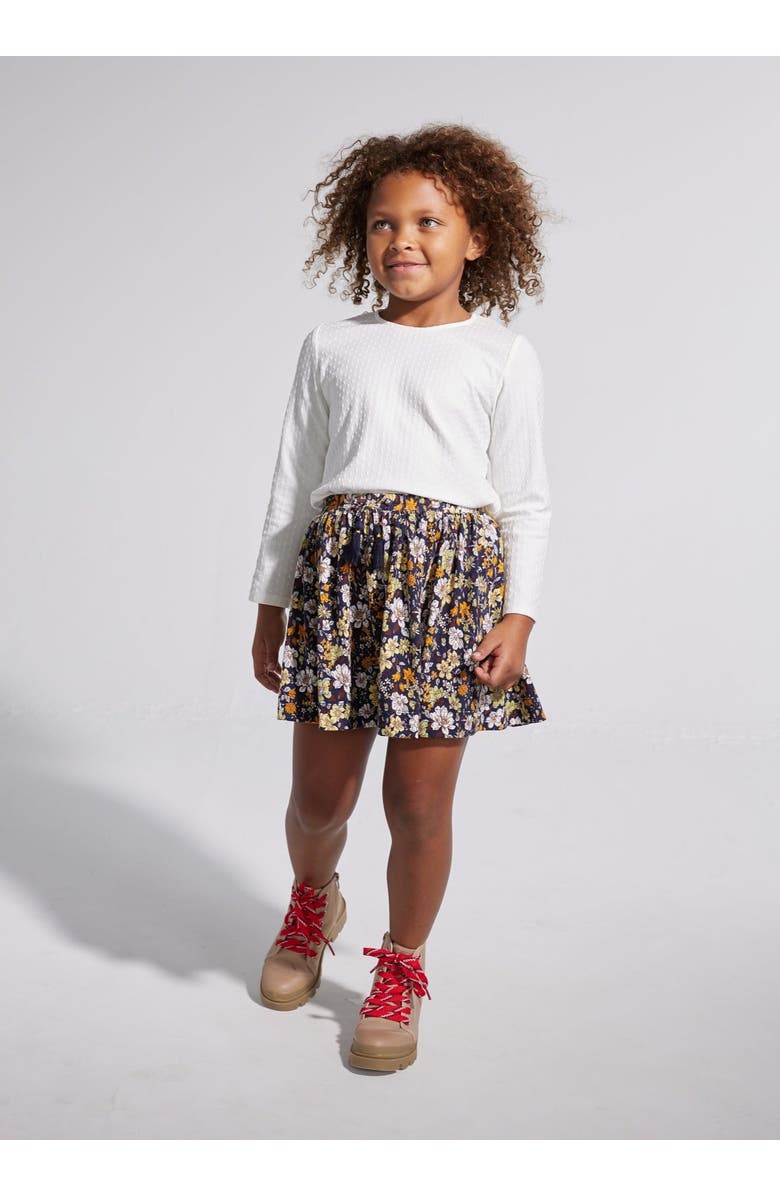 BISBY Kids' Snow Pointelle Essential Tee, Alternate, color, Snow Pointelle