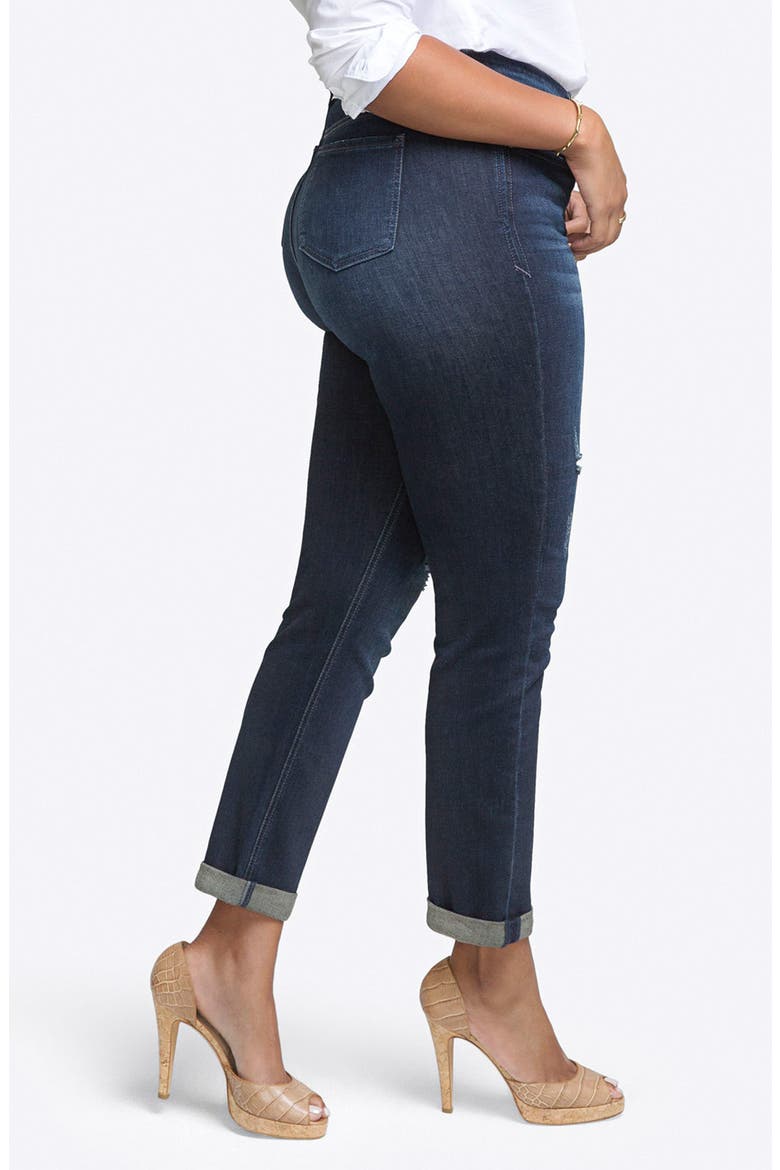 Rolled Slim Straight Leg Jeans, Alternate, color, TEMPEST