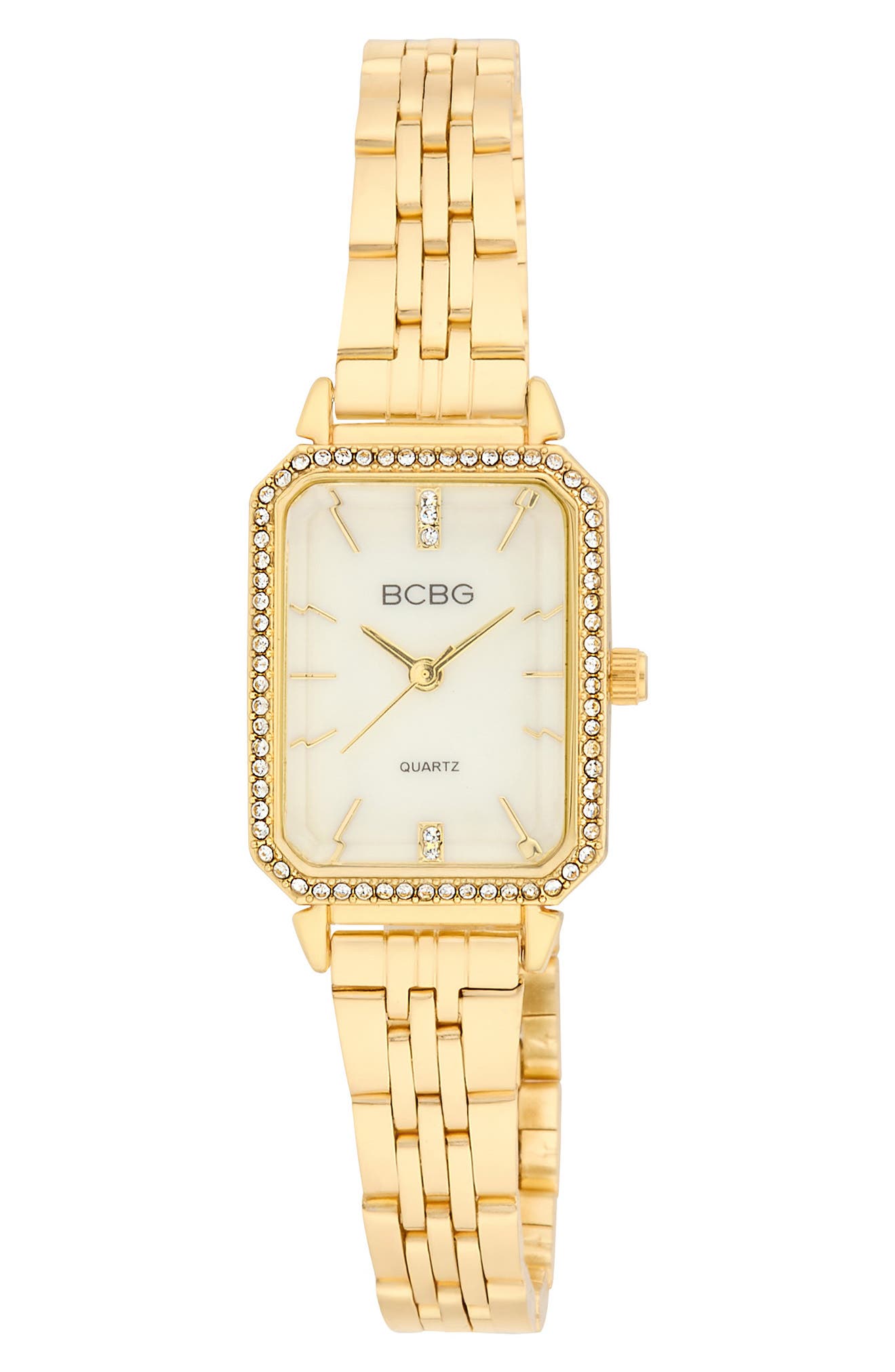 Octotank Crystal Quartz Bracelet Watch, 23mm