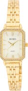 BCBG Octotank Crystal Quartz Bracelet Watch, 23mm