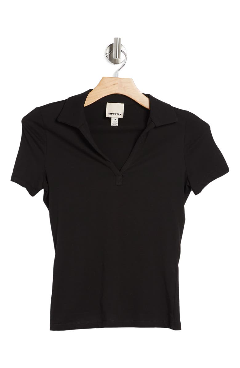 INDUSTRY REPUBLIC CLOTHING Johnny Collar Cotton Polo, Alternate, color,