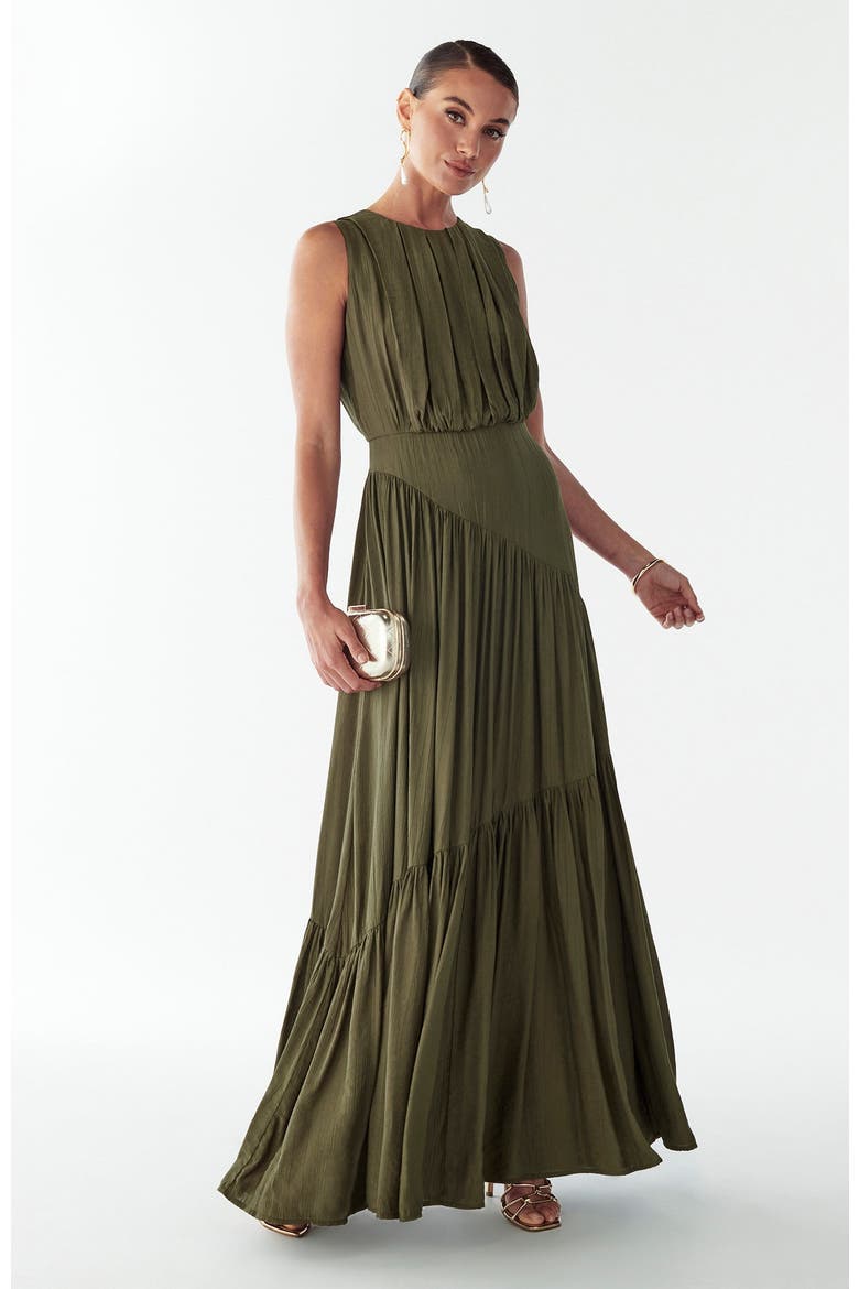 Sally Maxi Dress, Main, color, Dark Olive