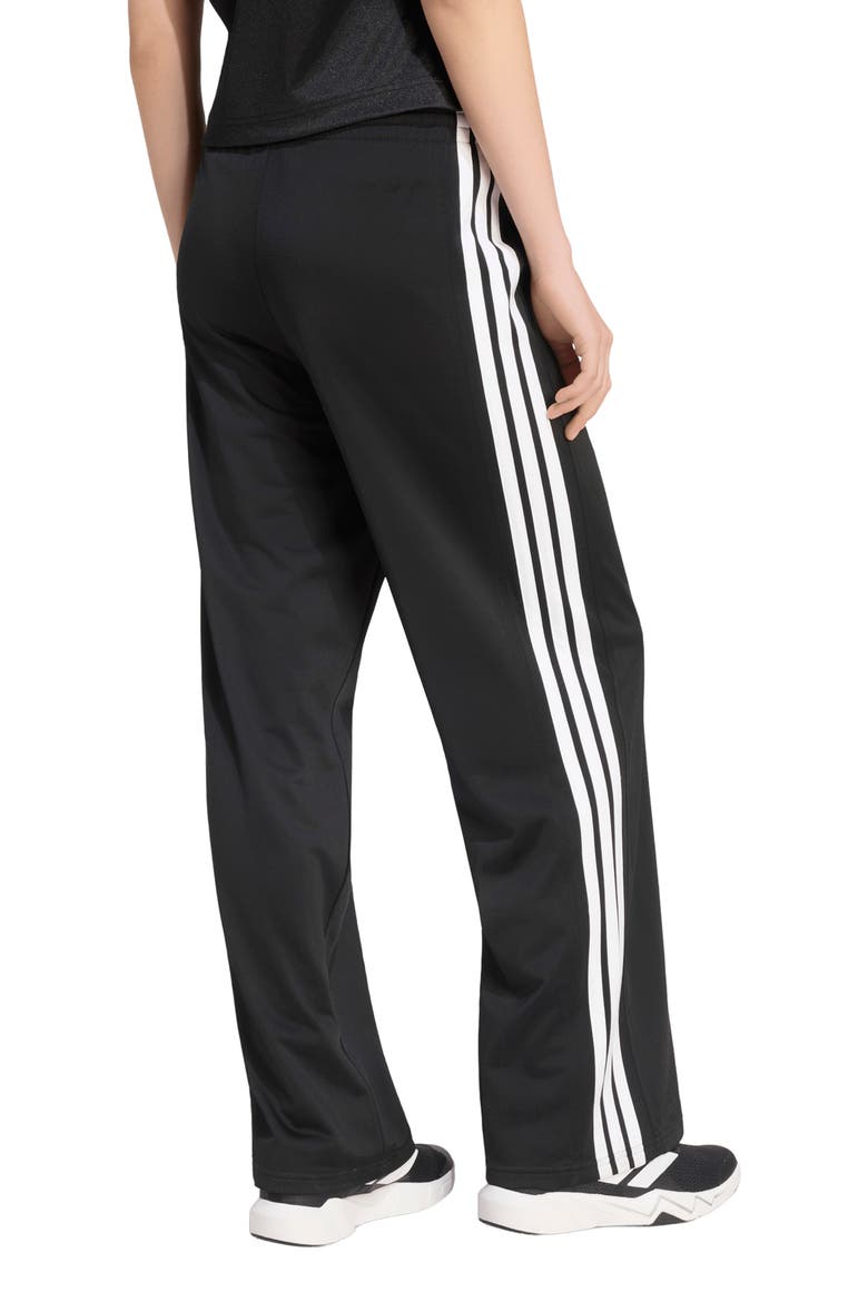 High Rise Wide Leg Track Pants, Alternate, color, BLACK