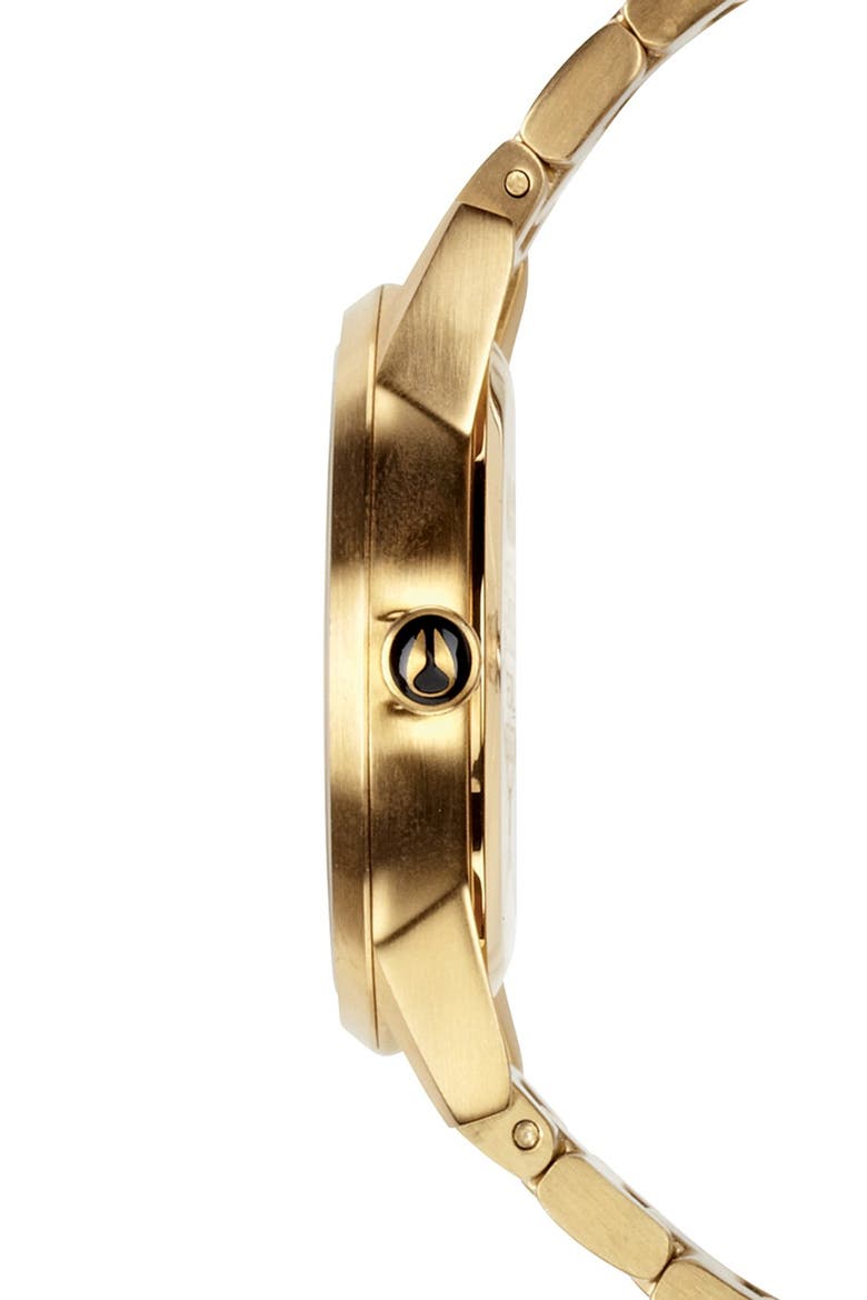 'The Kensington' Bracelet Watch, 37mm, Alternate, color, GOLD/ WHITE